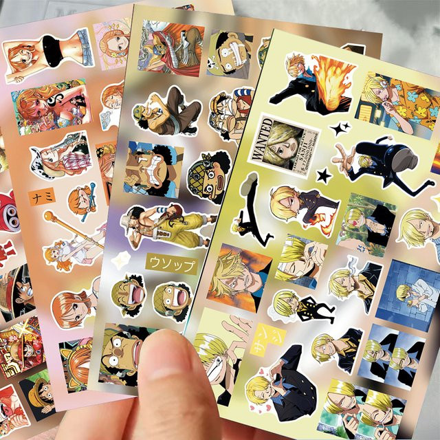 Bandai One Piece Aufkleber, Anime-Charaktere, wasserfeste Graffiti-Sticker - Bild 1