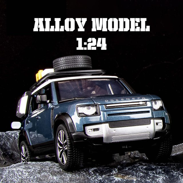 Maisto Outdoor-Geländewagen-Legierungsmodell, 1:24, blau, Metall, mit Licht und Ton - Bild 1