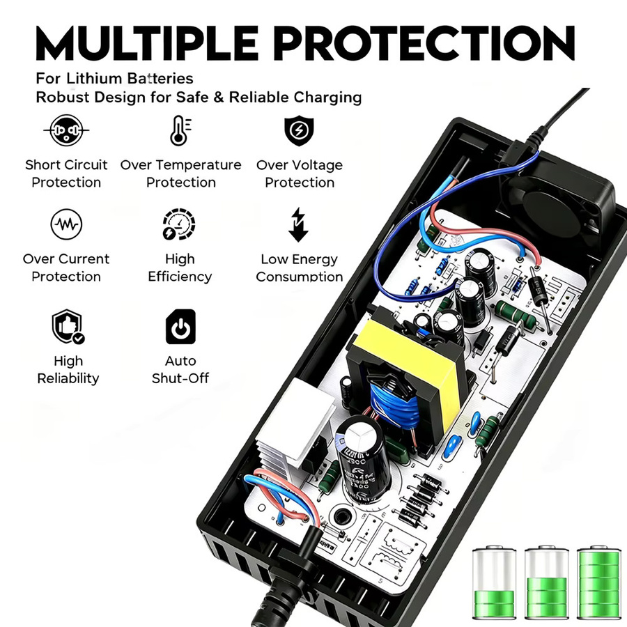 NIU Akku-Ladegerät AC-Adapter 53,5V 2A für KQi Air, KQi Air X, KQi3, KQi Pro, KQi Sport, KQi Max, KQi2 Pro und KQi1 Pro in Schwarz - Bild 3
