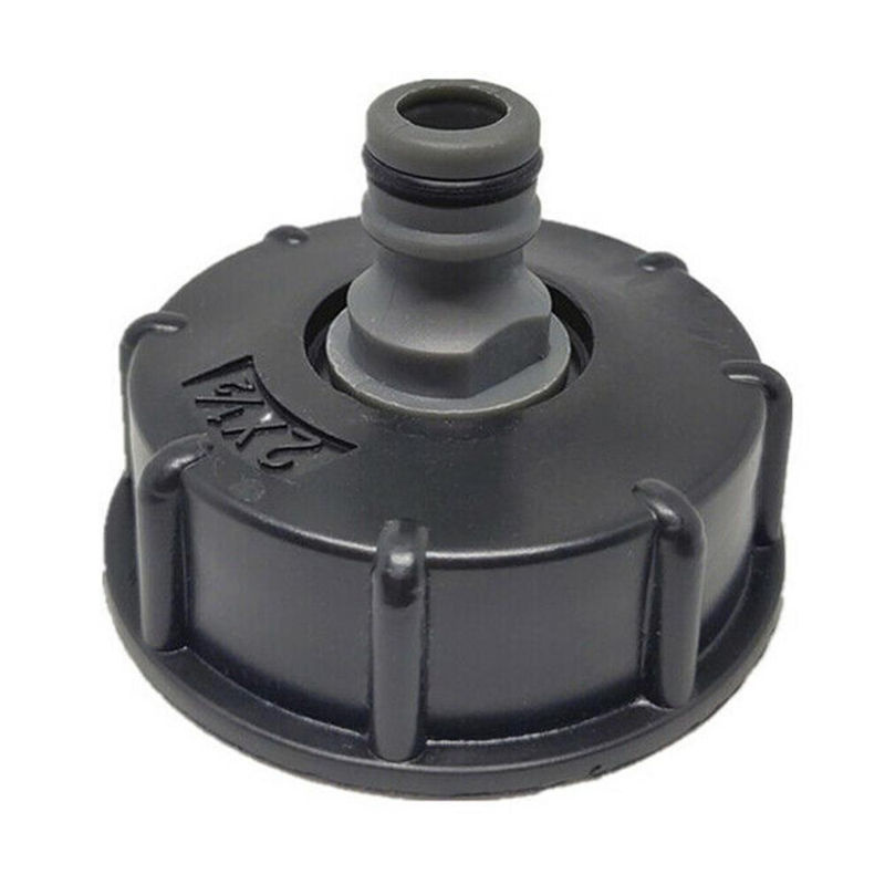 TOMTOP JMS IBC-Tank-Adapter mit 2-Zoll-Anschluss und Sicherheitsventil in Schwarz - Bild 4