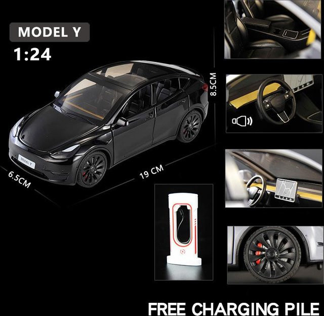 Linyi toy car Model Y Premium Elektro-Crossover, Modellauto, Metall, 1:24, ab 14 Jahren - Bild 1