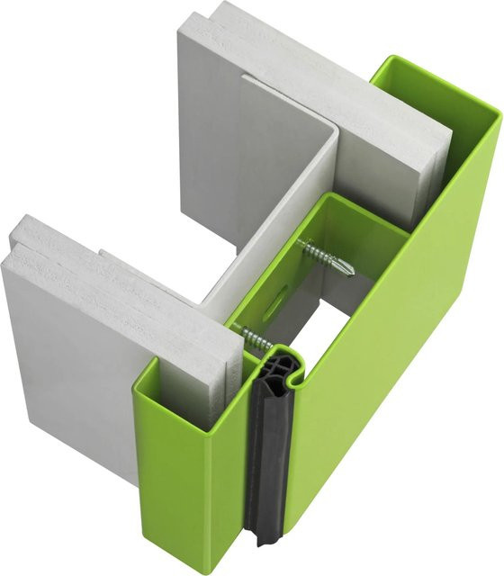 Hörmann Stahlumfassungszarge für Ständerwerk in Grau oder Grün, Breite: 75 cm, Höhe: 200 cm, für DIN Links und Rechts - Bild 1