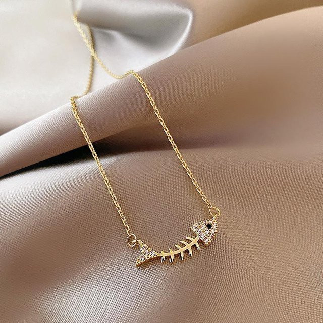 Ramos Halskette Edelstahl, Gold, Zirkonia, Damen - Bild 1