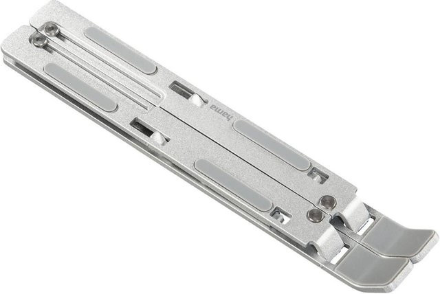 Hama Notebook-Stand aus Aluminium, faltbar und neigbar, Silber, für bis zu 15,6 Zoll - Bild 1