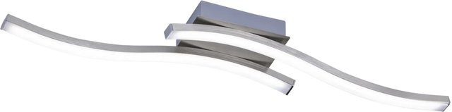 LED-Deckenleuchte Route von Reality by Trio, 2-flammig, Nickel matt - Bild 1