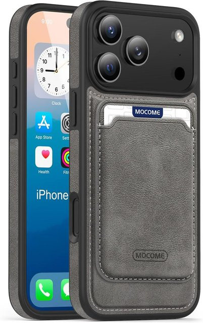 Magnetische Brieftaschen-Schutzhülle mit Steckplatz für iPhone 11 bis iPhone 17 Pro Max in Grau von YULIN-003 - Bild 1
