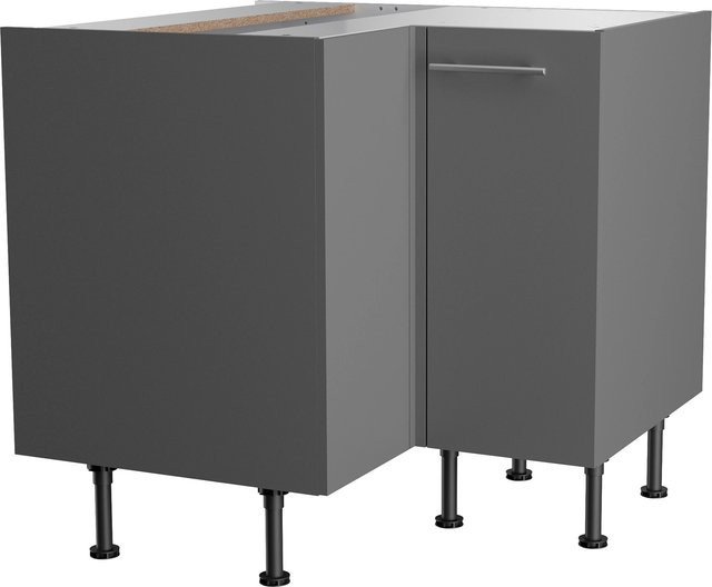 Optifit Küchen-Eck-Unterschrank Mats825 in Basaltgrau, B/T/H: 90 x 57 x 58,4 cm - Bild 1