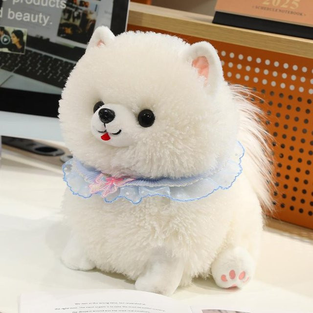 Kidsly Plüschhunde-Puppen, Plüschtiere, Weiß, 32cm - Bild 1