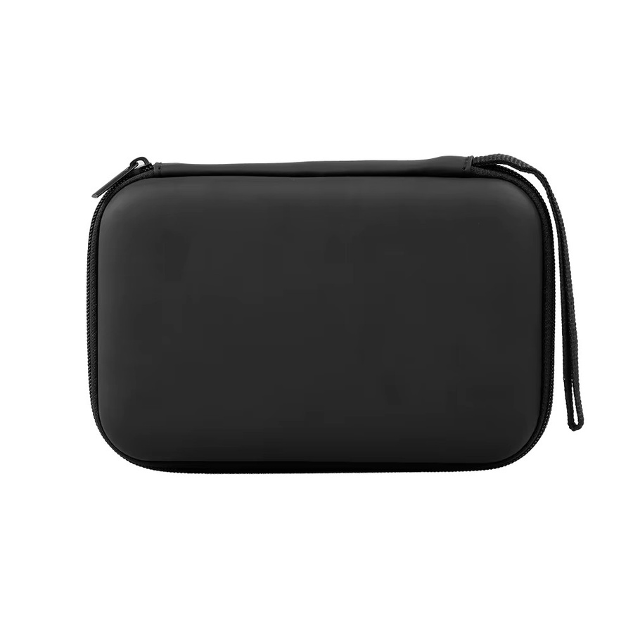 Qiilu Externes 2,5 Zoll Festplattengehäuse mit Netztasche und weicher Tragetasche, Schwarz - Bild 4