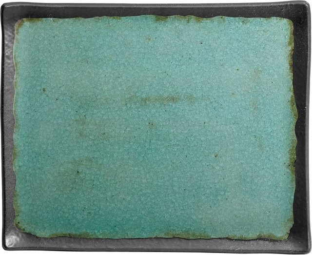 VEGA Buffetplatte Dearborn aus Melamin, 3er Pack, türkis, rechteckig, B: 26,5 cm, T: 32,5 cm, H: 2 cm - Bild 1
