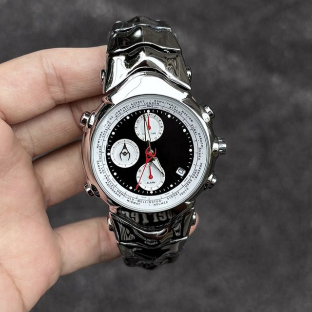 STARPERISH Armbanduhr Quarz, Edelstahl, Schwarz, Silber, Herren - Bild 1