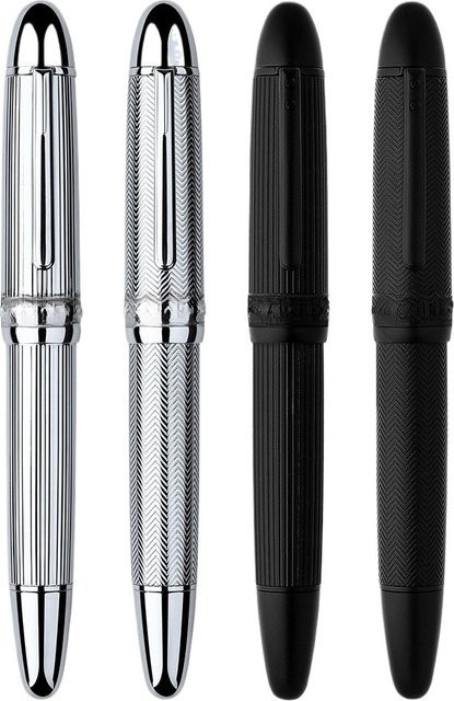 Majohn P141 Kugelschreiber aus Messing in Silber mit F8 Feder für Business und Büro - Bild 1