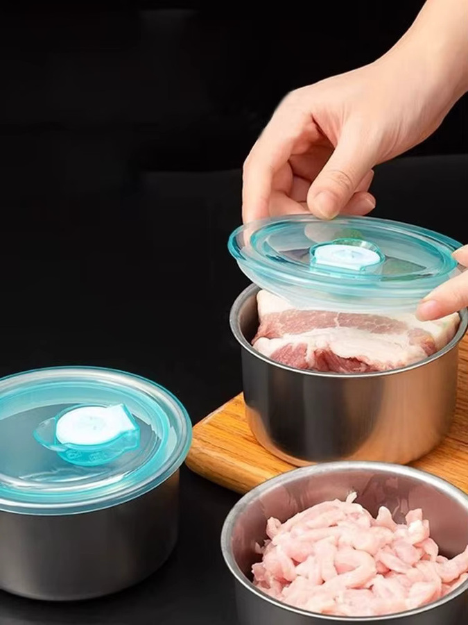 Auslaufsichere Edelstahl-Brotdose von Tupperware in Silber, hitzebeständige Multifunktions-Aufbewahrungsbox mit luftdichtem Verschluss - Bild 6