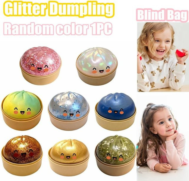 BC Pet Supplies Glitzer Knödel Squishy, Ball, Weich - Bild 1
