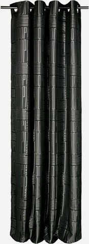 JOOP! FINE BARS Fertigvorhang mit Ösen, Schwarz, B: 140 cm, H: 250 cm - Bild 1