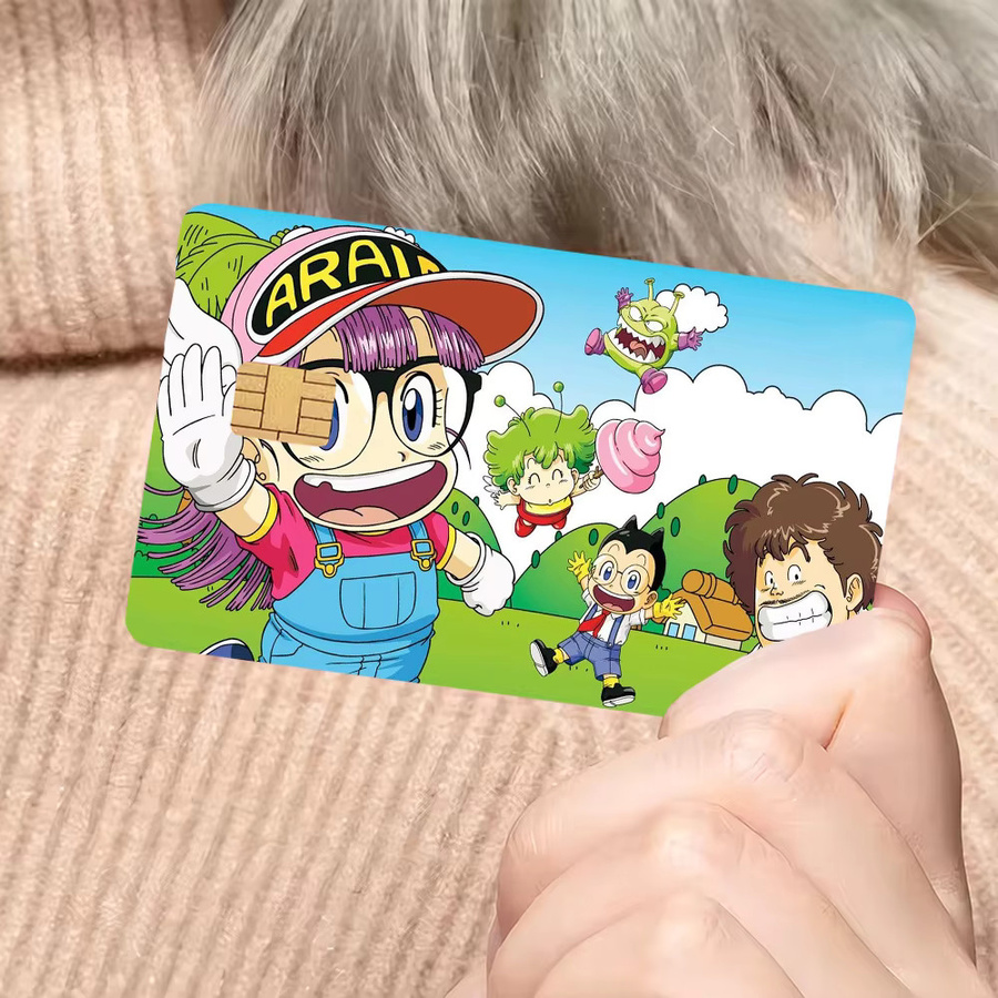 Maßgeschneiderter Anime Aufkleber Arale Girl für Kreditkarten und Bankkarten in Multicolour - Bild 4