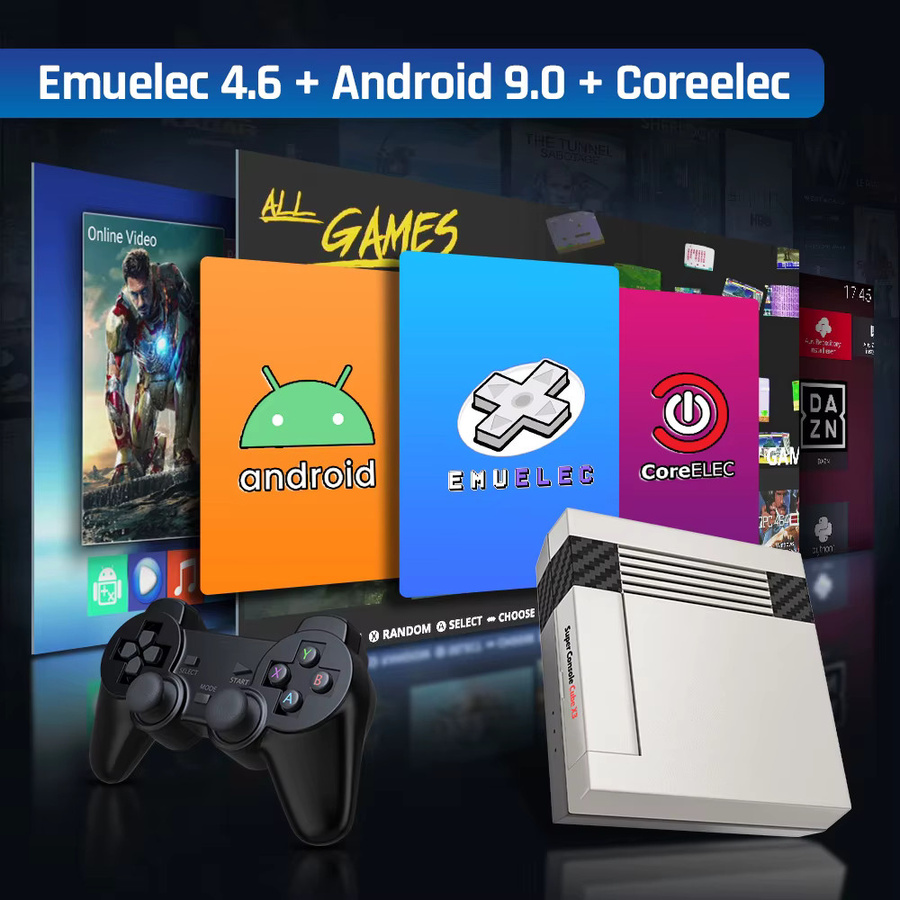 KINHANK Super Console Cube X3 Android TV Box Retro-Spielekonsole mit 4K UHD Ausgabe und Gamepads - Bild 3