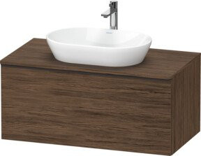 Duravit Waschtischunterschrank D-Neo wandhängend in Schwarz und Nussbaum matt, B: 100 cm, H: 45,9 cm, T: 55 cm - Bild 1
