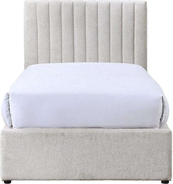 Vente-unique Bettrahmen Sarah in Beige mit Schubladen, B/T/H: 90 x 190 x 104 cm - Bild 1