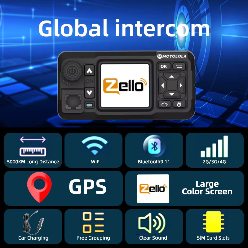 Motorola 4G LTE Android Zwei-Wege-Walkie-Talkie mit GPS, WiFi und Bluetooth in Schwarz für Fahrzeugflotten und Transport - Bild 5
