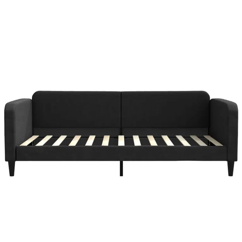 Vidaxl Schlafsofa Modern in Schwarz aus Stoff mit Schlaffunktion B/T/H: 200 x 100 cm - Bild 3