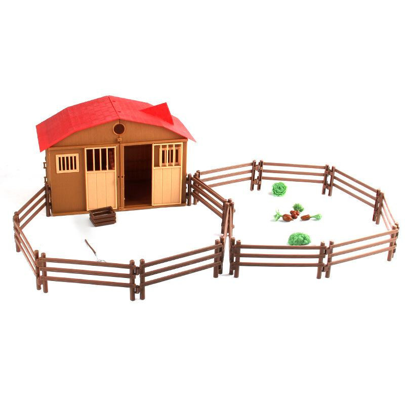 Binchi Keji Travel Bauernhaus Ranchhaus Simulationsszene Modell Spielzeugset, ab 12 Jahre - Bild 3