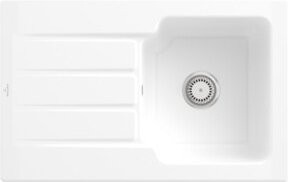 Villeroy & Boch Spüle Architectura in White mit CeramicPlus Beschichtung, Aufsatzspüle aus Keramik, Breite: 45 cm - Bild 1