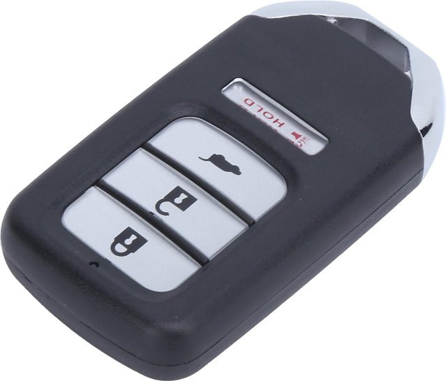 Koogeelife 4 Tasten Fernbedienung Schlüsselanhänger ACJ932HK1210A mit eingebautem Chip als Ersatz für CRV CRZ HRV in Weiß - Bild 1