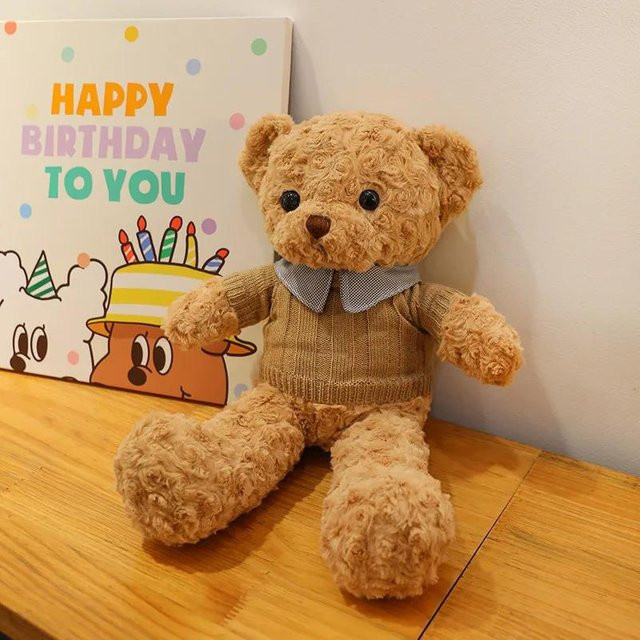 Linyi toy car, Bär Teddyfell, Stofftier, Plüsch / Textil, Braun - Bild 1