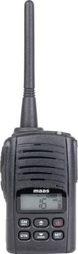 MAAS Elektronik PT-4502 PMR-446 Handfunkgerät in Schwarz - Bild 1