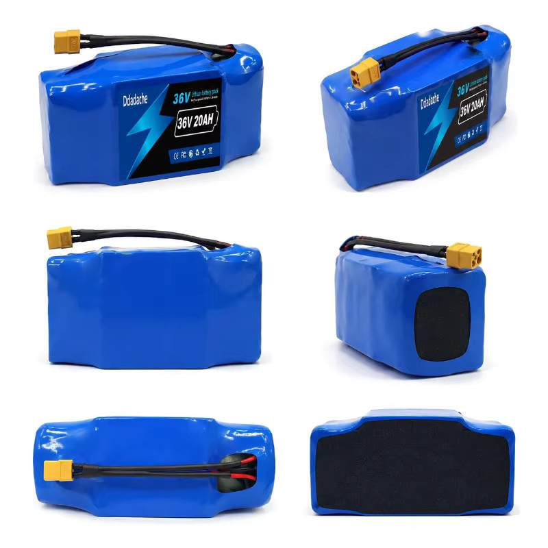 Wiederaufladbarer 36V Lithium-Ionen-Akku 10S2P mit Schutzplatine für Elektro-Balance-Scooter und Smart Zweirad-Roller in Blau - Bild 3