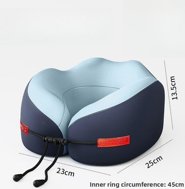 VRZONE U-förmiges Nackenkissen aus Memory-Foam in Grau, B/H: 23 x 25 cm - Bild 1