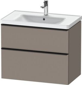 Duravit Waschtischunterschrank D-Neo in Weiß und Grau, matt, B: 78,4 cm, T: 45,2 cm - Bild 1