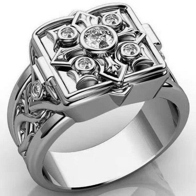 Allbestart Ring Kupfer, Schwarz, Zirkonia, Herren - Bild 1