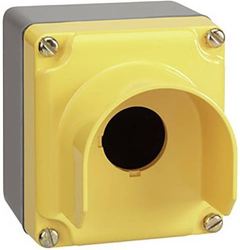 Schneider Electric 9001KYG1Y Leergehäuse aus Aluminium in Gelb - Bild 1