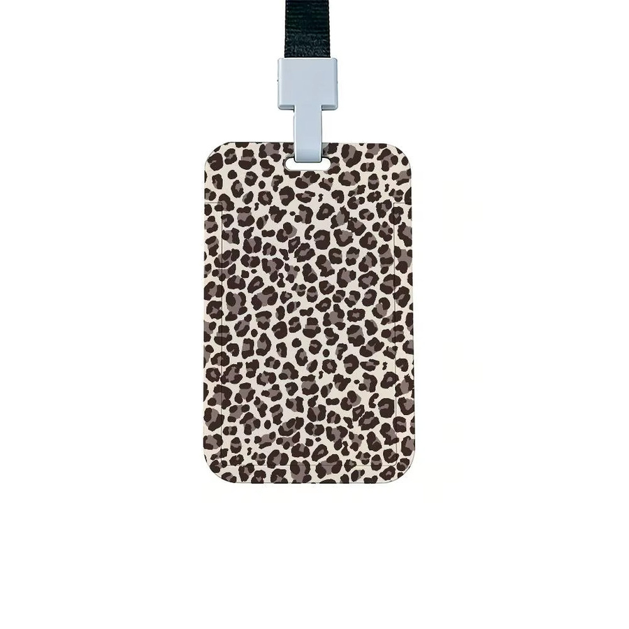Vintage Kartenhalter mit Leopardenmuster in Multicolour für Bus- und U-Bahn-Karten aus Kunststoff für Damen und Herren - Bild 5