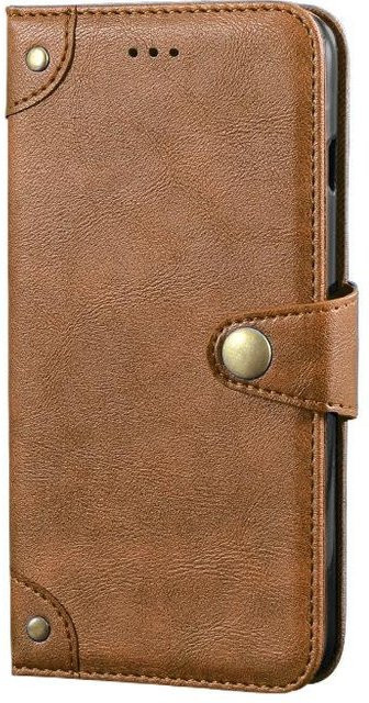 BONUMUM Retro Lederhülle mit Metallverschluss für Blackview XPLORE 2 in Hellbraun - Bild 1
