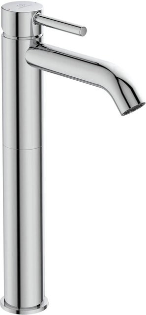 Ideal Standard Waschtischarmatur Ceraline mit verlängertem Sockel in Chrom, Einhebelmischer mit Wasserersparnis und Safety-Stop - Bild 1