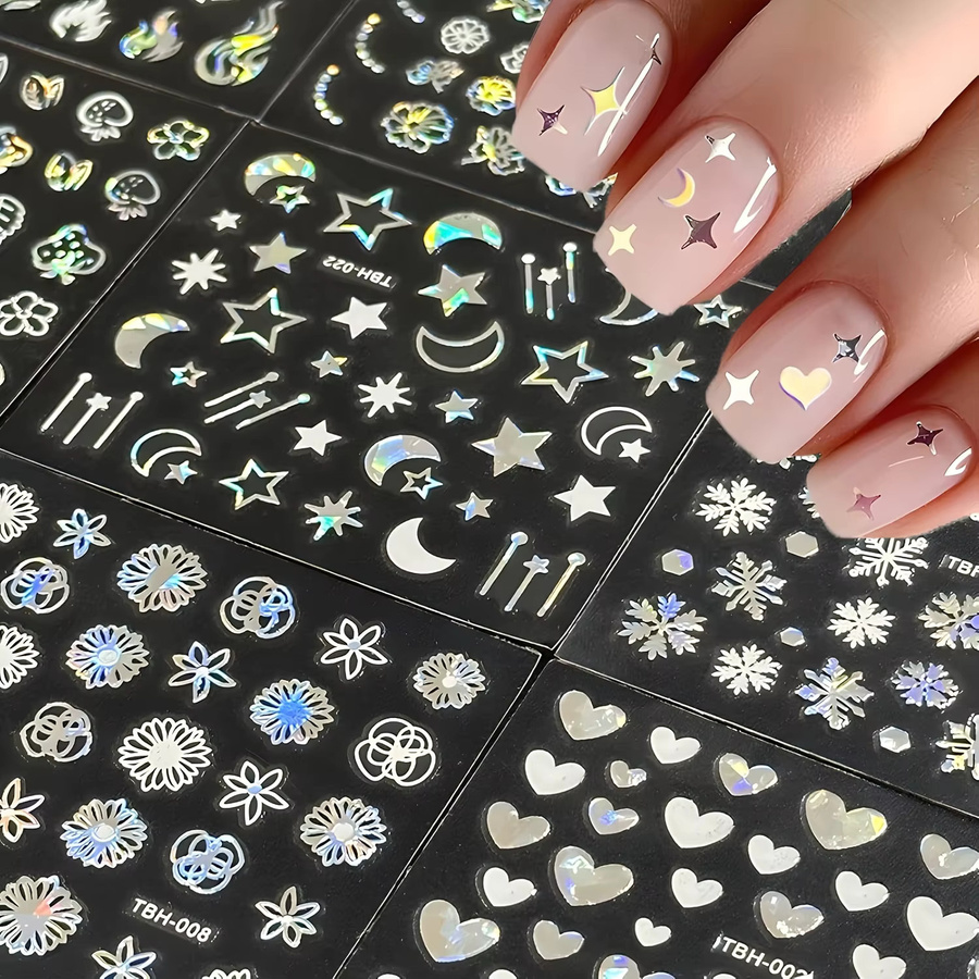 Nudurom Aurora Nail Art Sticker, 30 Blatt, schimmernd, Unisex - Bild 3