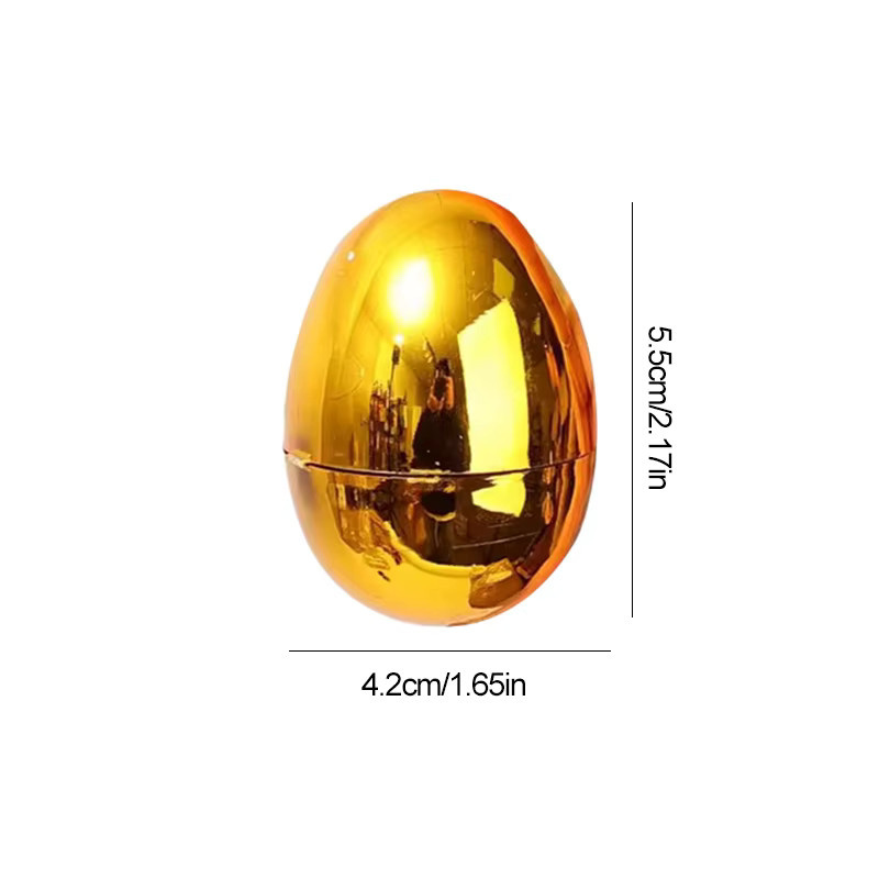 Befüllbare goldene Ostereier aus Kunststoff von ZQNYCY für die Ostereiersuche und als Dekoration - Bild 5