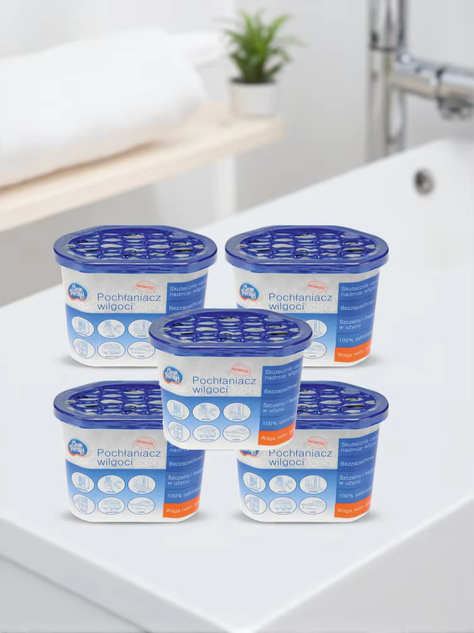 Ravi 5er-Set Feuchtigkeitsabsorber-Luftentfeuchter, parfümfrei, weiß, 300 g pro Stück - Bild 4