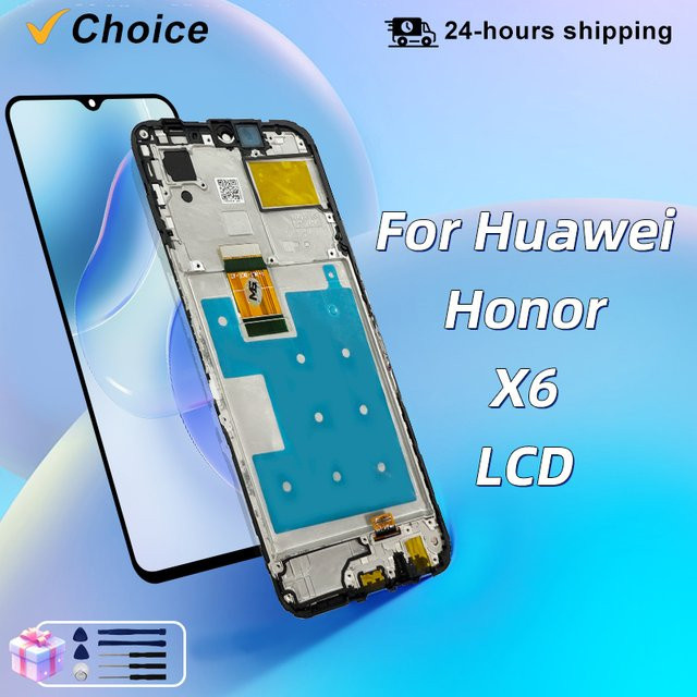 Huawei Honor X6 LCD Touch Screen Digitizer Ersatz Display in Schwarz für Honor 70 Lite und X8 5G, 6,5 Zoll - Bild 1