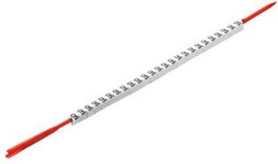 Weidmüller CLI R 02-3 WS/SW 9 Kennzeichnungsring in Weiß mit Aufdruck 9, Außendurchmesser-Bereich 1,3 bis 3 mm - Bild 1