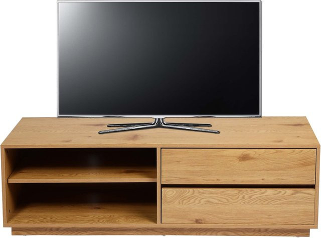 MCW TV-Rack J78 Lowboard Kommode in Eiche-Optik mit Schublade und Kabeldurchlass, B/T/H: 140 x 42 x 40 cm - Bild 3