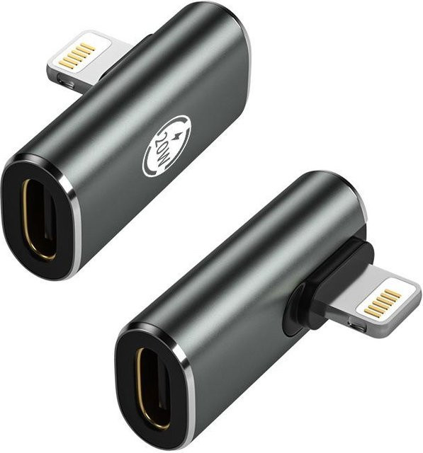 Fonken USB Typ-C auf Lightning Schnellladeadapter 20W mit OTG-Datensynchronisierung in Grau - Bild 1