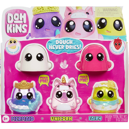 MGA Entertainment DohKins Fantasy Pack 1 Knete für Fantasiegeschöpfe in Bunt/Mehrfarbig