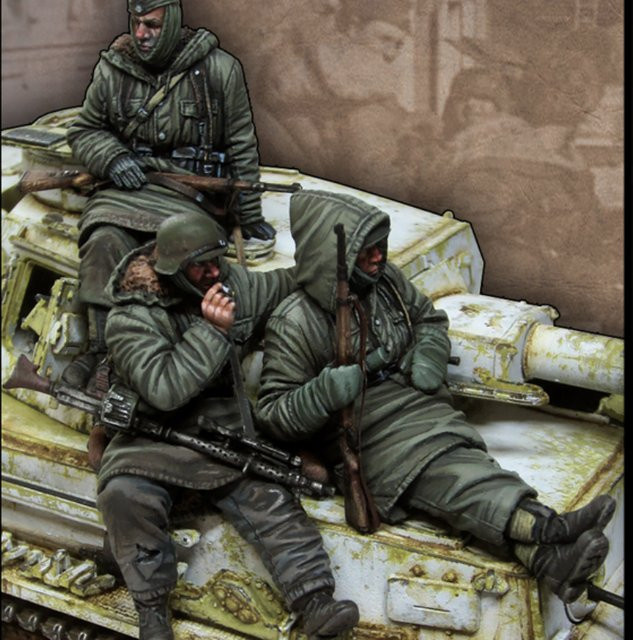 BAANFU Wintersoldat, Harz, Einzelfigur, Maßstab 1:35 - Bild 1