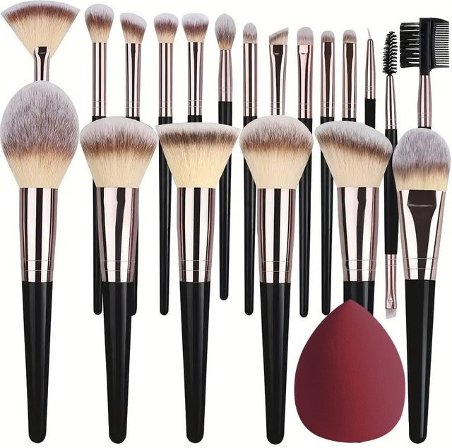 RUNTOIN Make-up-Pinsel Set, 3–20 Stück, für Gesicht und Augen - Bild 1