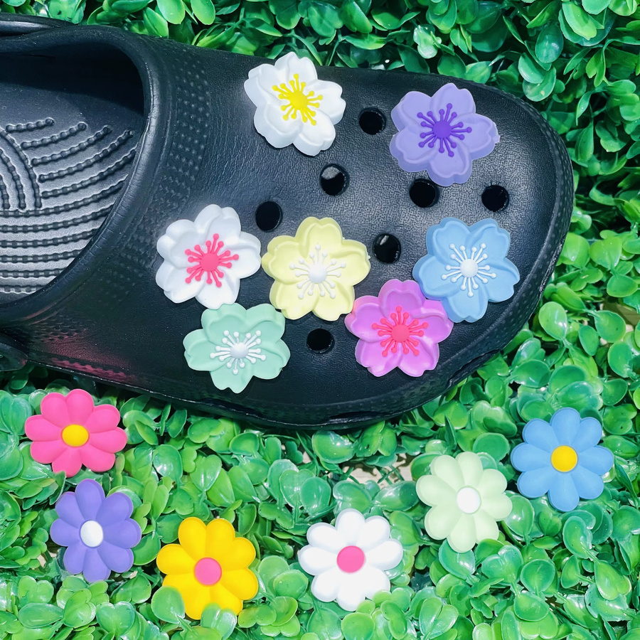 Happye&TiTi Blumen Schuh Charms, Bunt, Kinder Frauen, Unisex - Bild 2