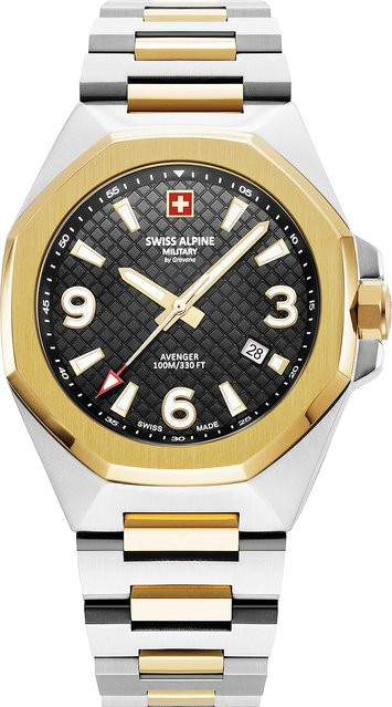 Swiss Alpine Military Herrenuhr, Quarz, Edelstahl, 42 mm, 10 ATM - Bild 1